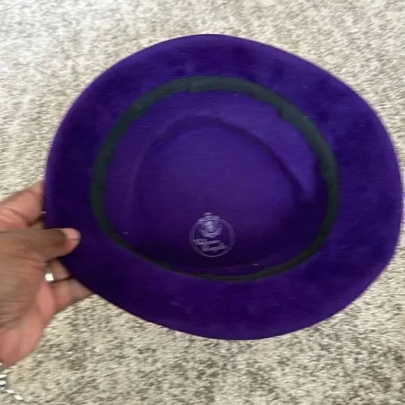 Velour Regale Vintage Purple Hat O/S